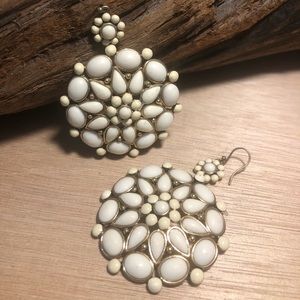 Ivory colored earrings